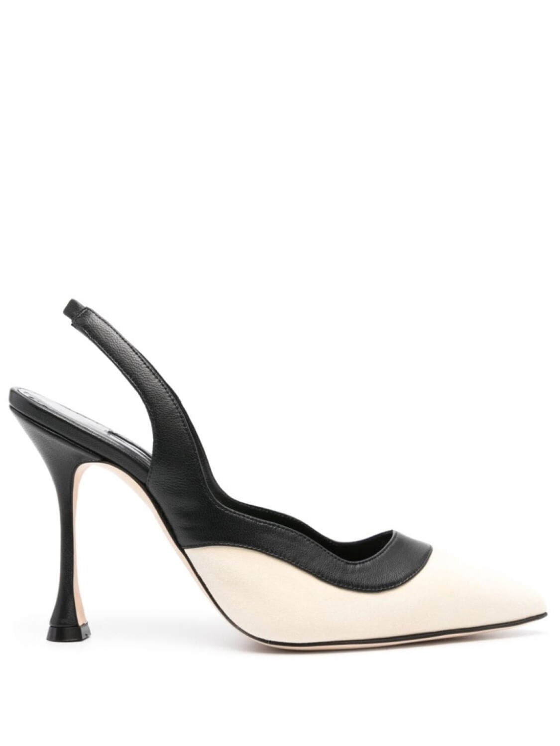 

Manolo Blahnik туфли Goga 105 с ремешком на пятке, нейтральный цвет