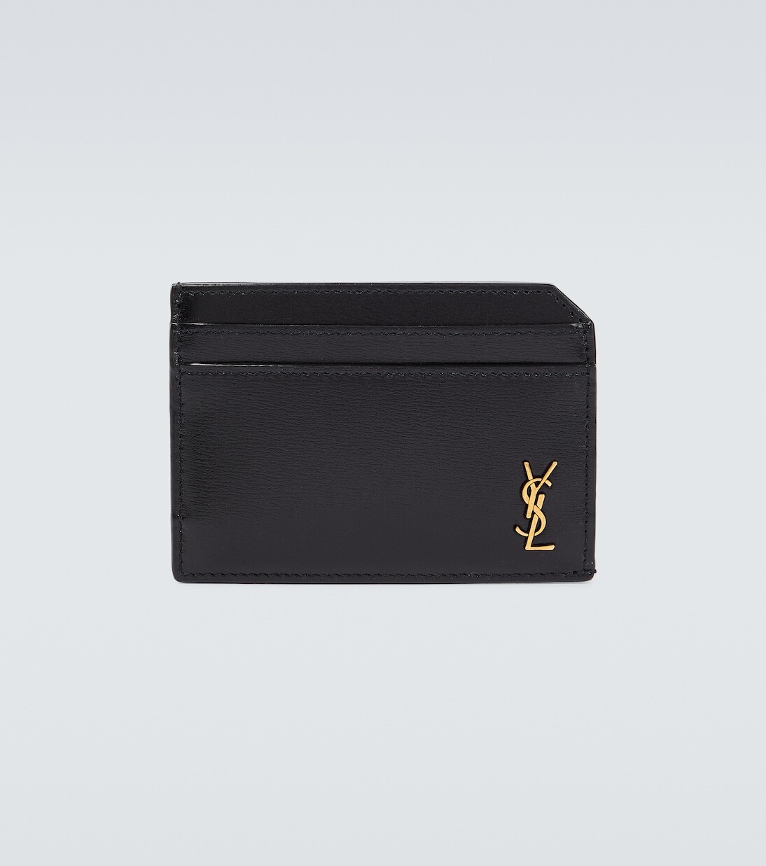 

Кожаный визитница Saint Laurent, черный