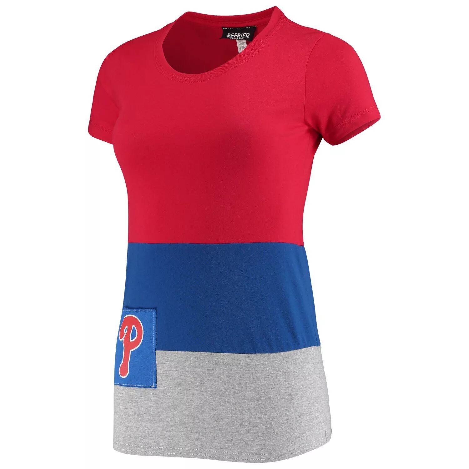 

Женская красная приталенная футболка Refried Apparel Philadelphia Phillies, Красный