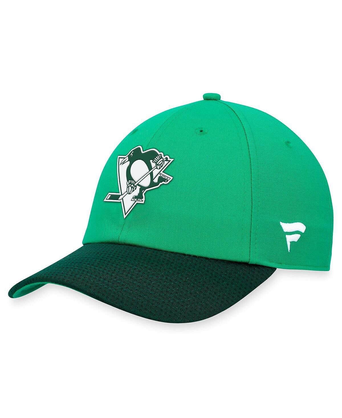 

Мужская регулируемая шапка с логотипом Kelly Green Pittsburgh Penguins ко Дню Святого Патрика Fanatics