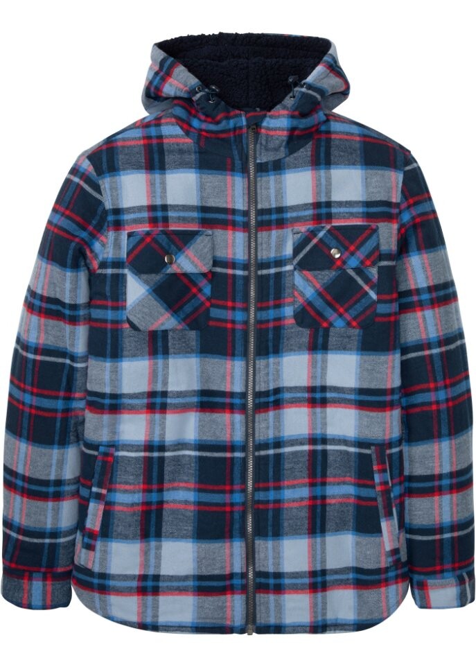 

Куртка-рубашка на плюшевой подкладке John Baner Jeanswear, синий