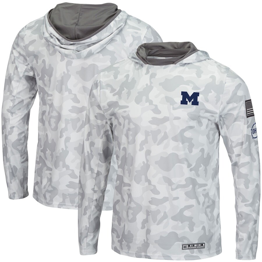 

Футболка с длинным рукавом Colosseum Michigan Wolverines, камуфляж