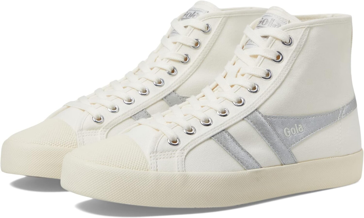 

Кроссовки Coaster Flame High Gola, цвет Off-White/Silver