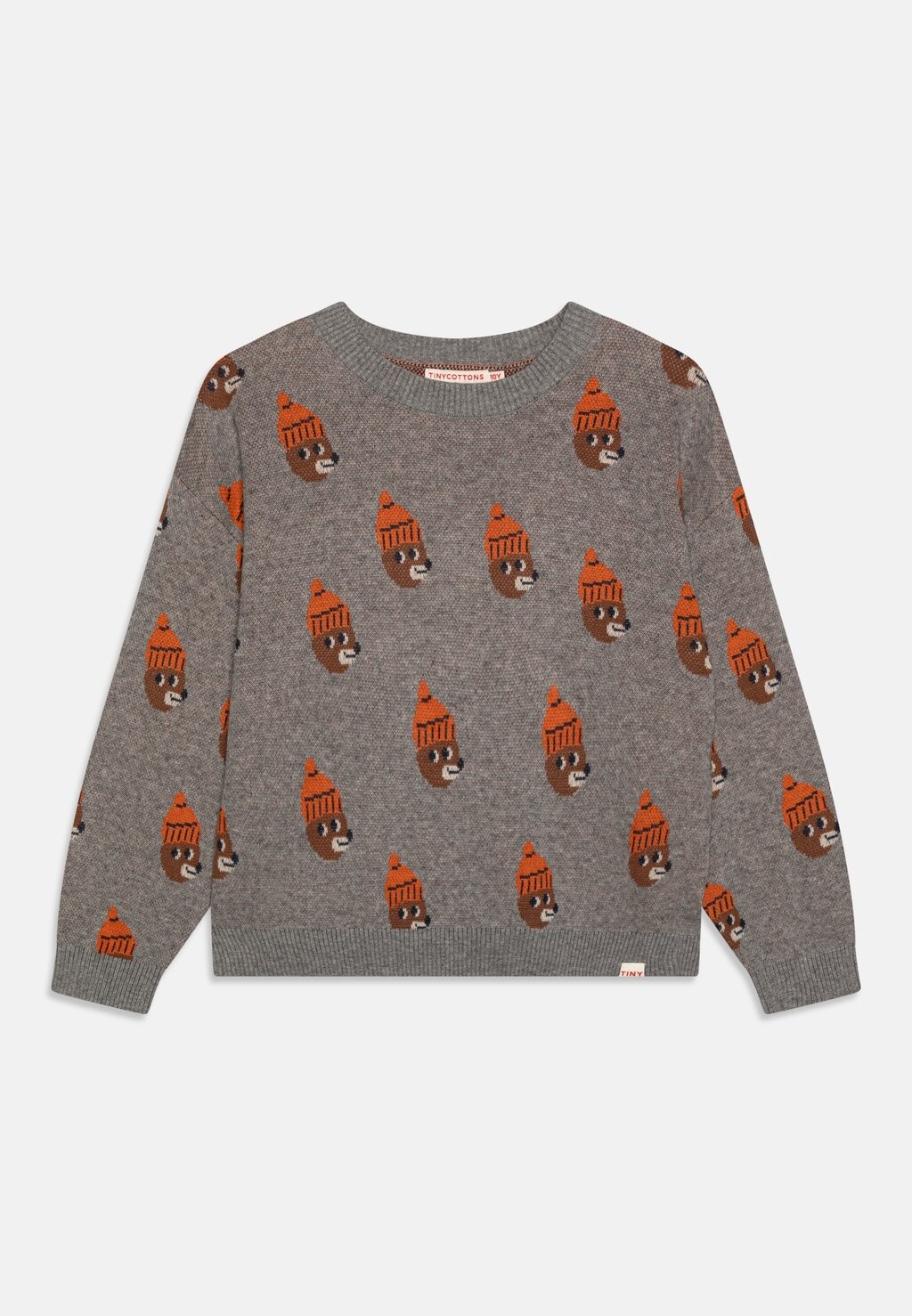 

Вязаный свитер BEARS UNISEX TINYCOTTONS, цвет medium grey melange