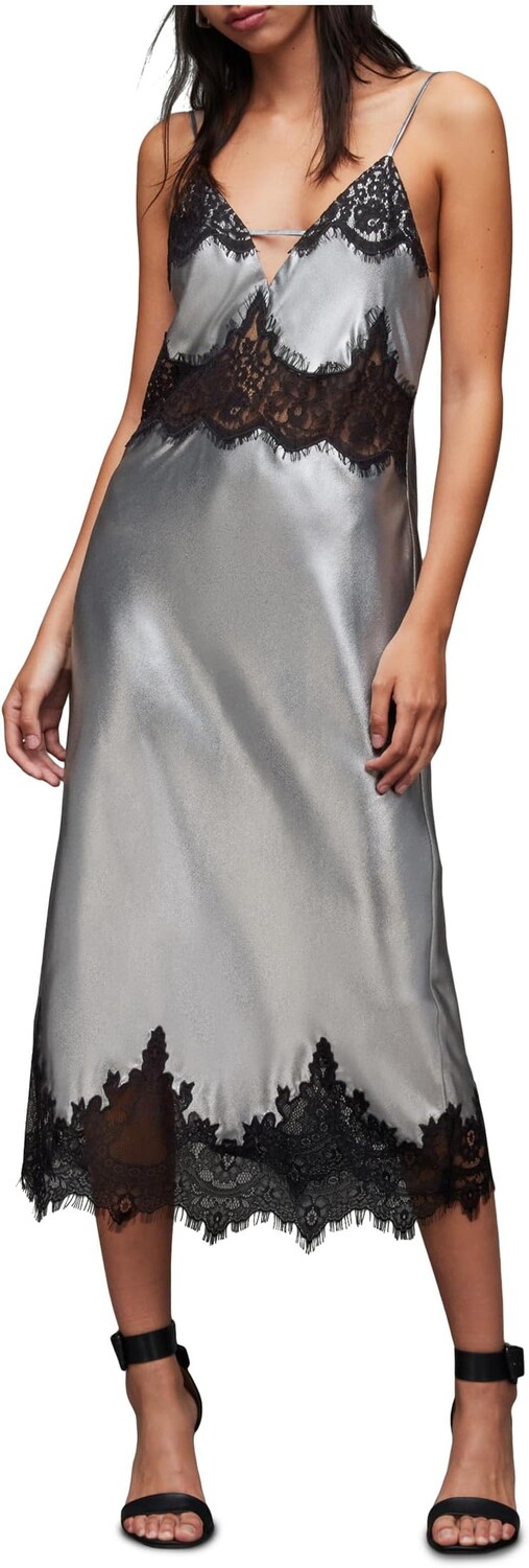 

Платье Офелии AllSaints, цвет Gunmetal Grey