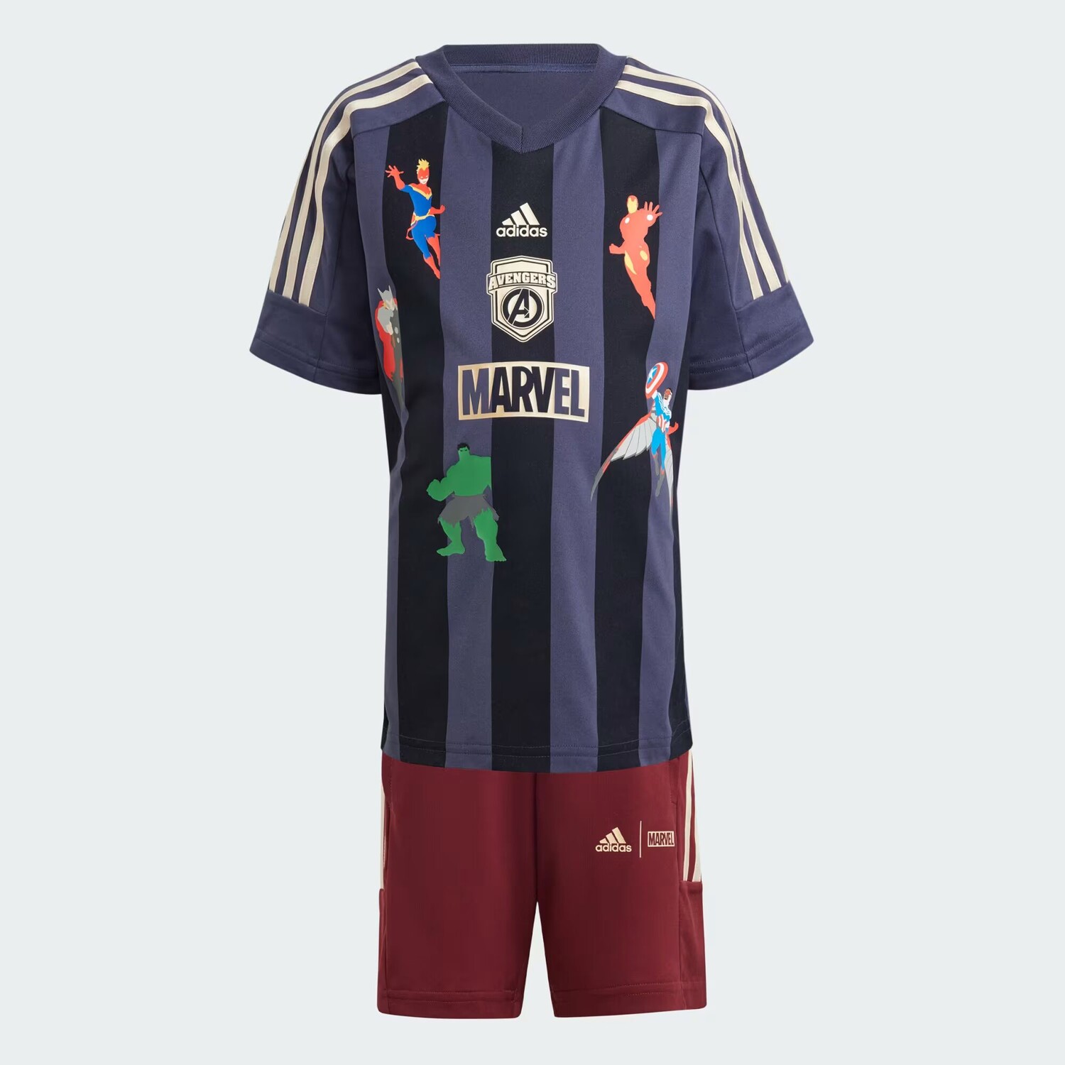 

Комплект футболок Marvel's Avengers Adidas, цвет Shadow Navy/Legend Ink/Wonder Gold Met.