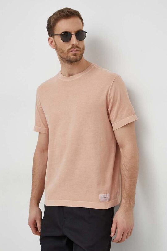 

Хлопковая футболка United Colors of Benetton, розовый