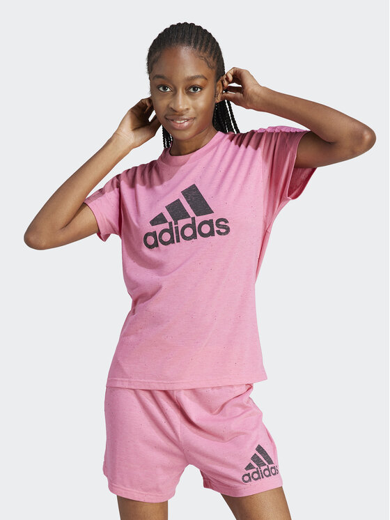 Футболка стандартного кроя Adidas, розовый