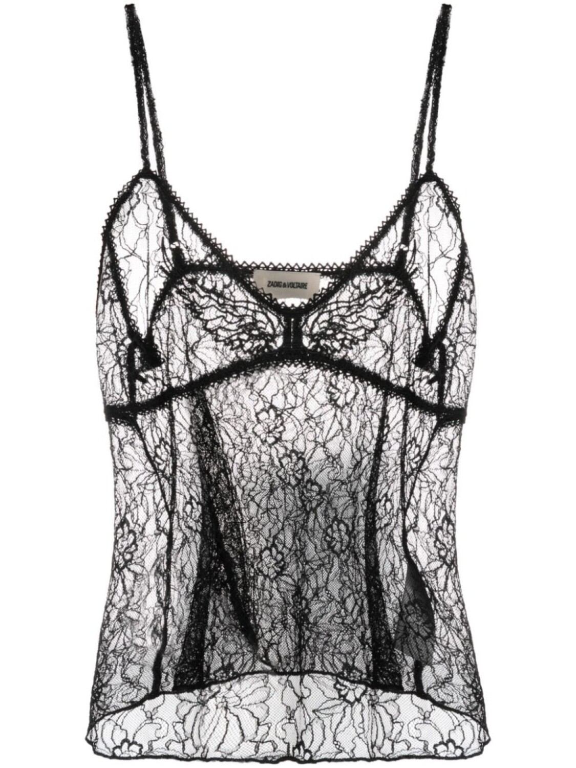

Zadig&Voltaire кружевной топ Lyzig, черный