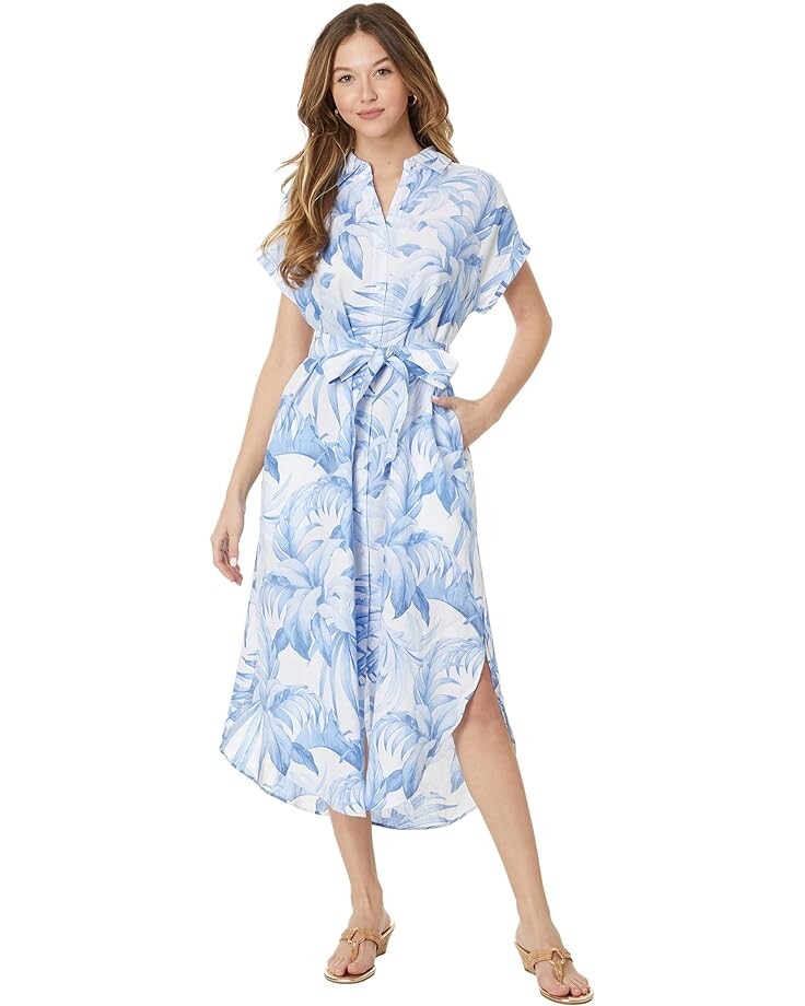 

Платье Tommy Bahama Palma Paradise Shirt, цвет Ocean Clouds