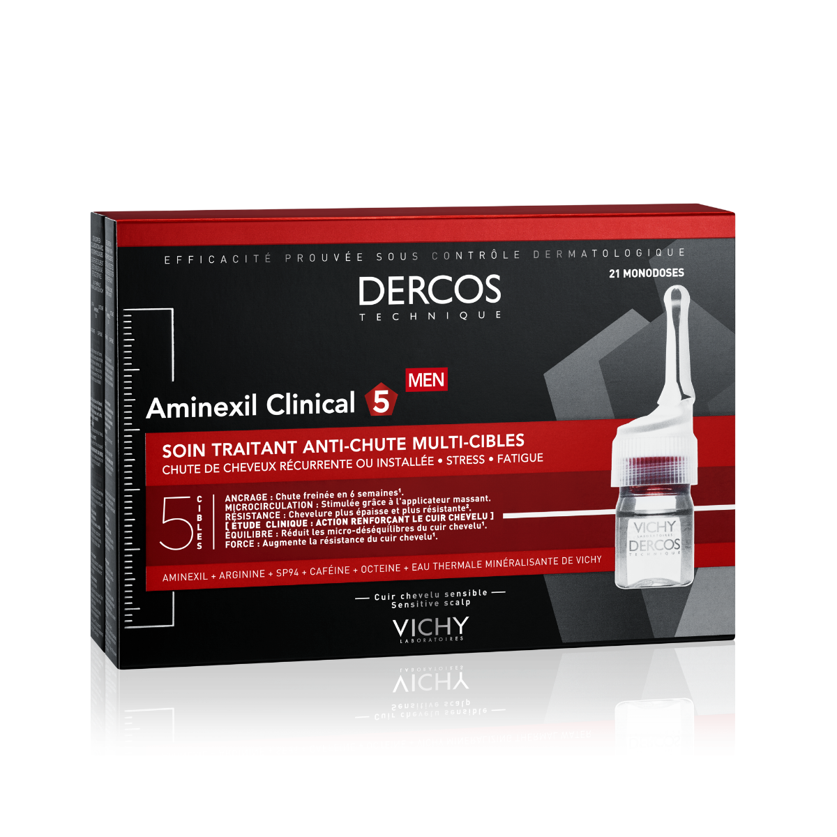 Vichy Dercos Aminexil Clinical 5 MAN уход за волосами для мужчин, 126 ml
