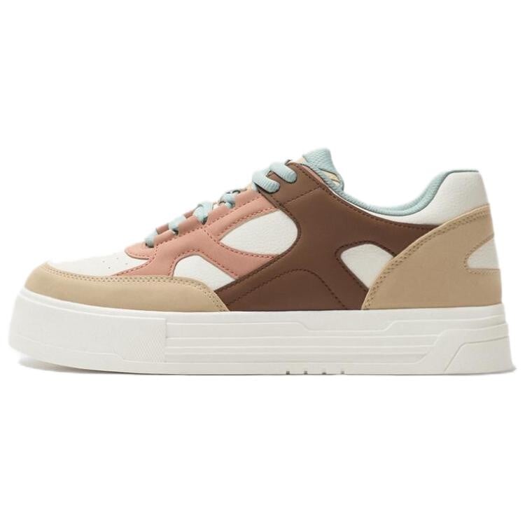 

Кроссовки ZARA Skateboarding Shoes Men Low-top Pinky Brown, бежевый