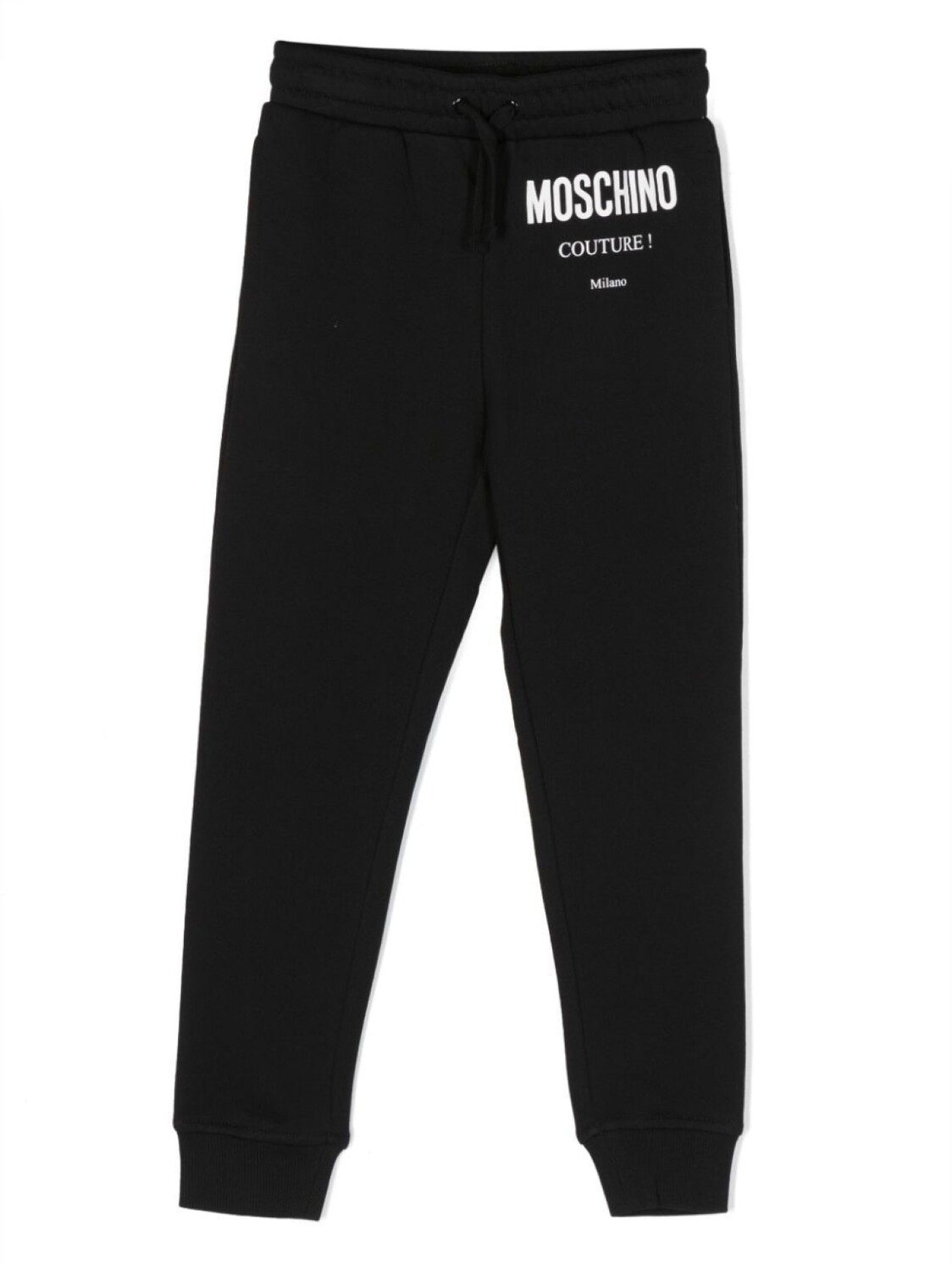 

Moschino Kids спортивные брюки с логотипом, черный