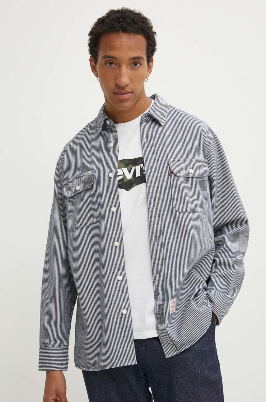 

Хлопковая рубашка Levi's, синий
