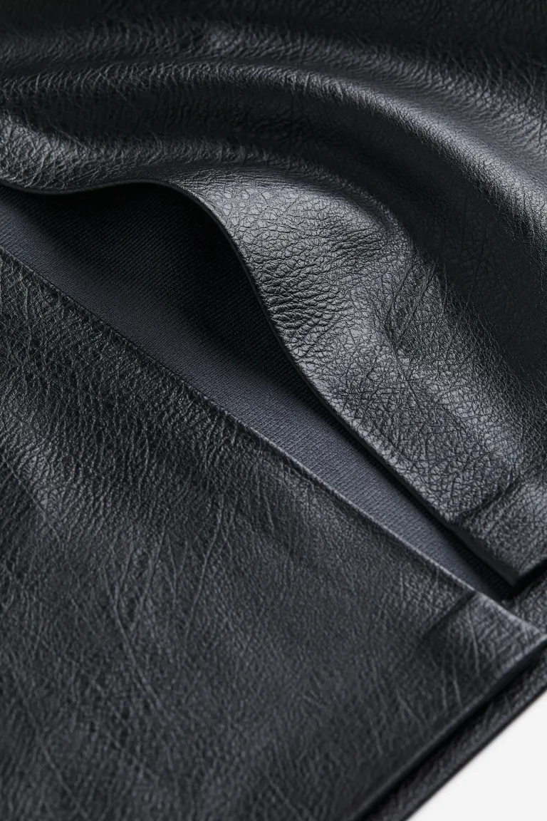 

Юбка-карандаш с покрытием H&M, черный, Серый