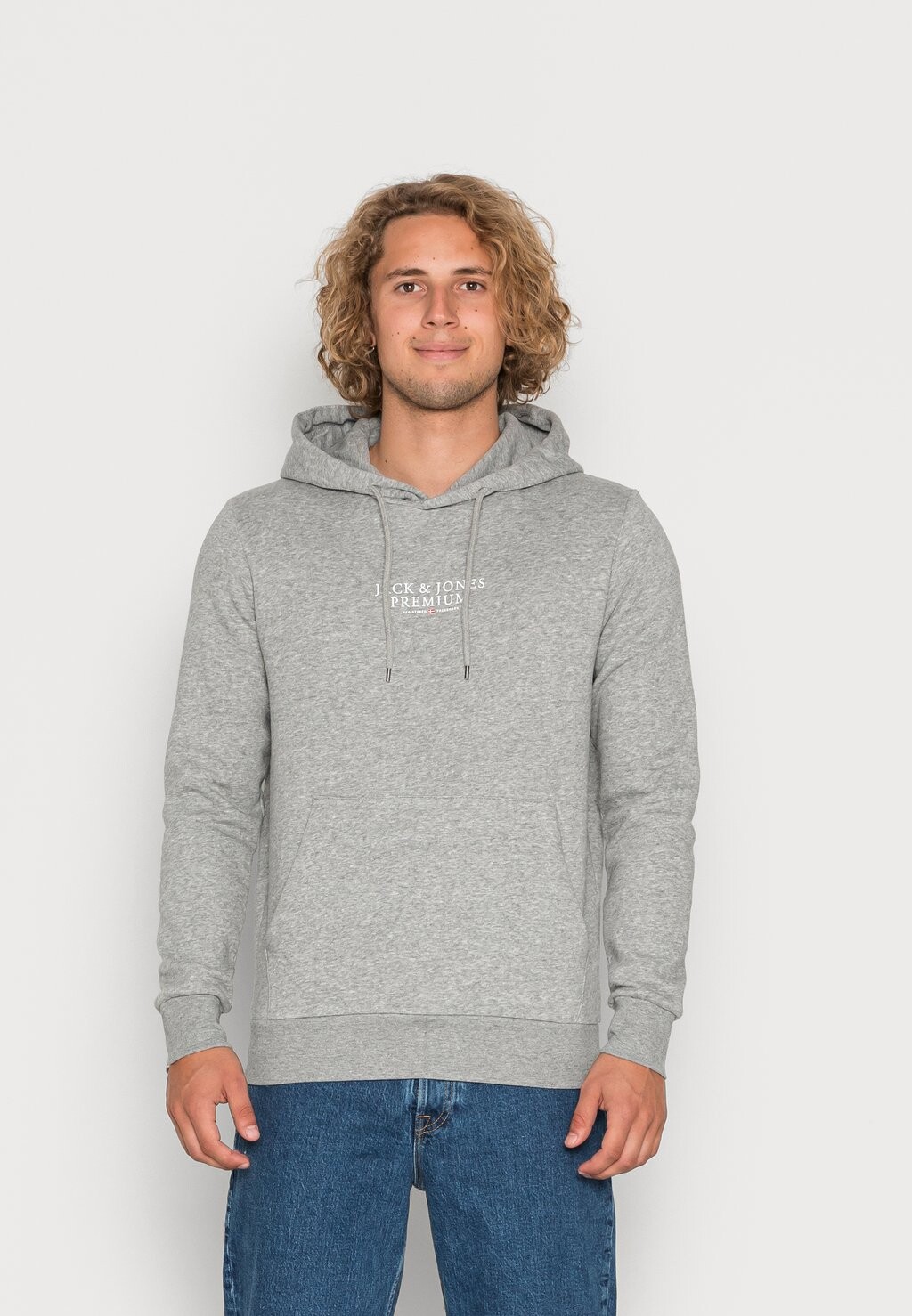 

Худи Jack & Jones Jprbluarchie Noos, светло-серый меланж