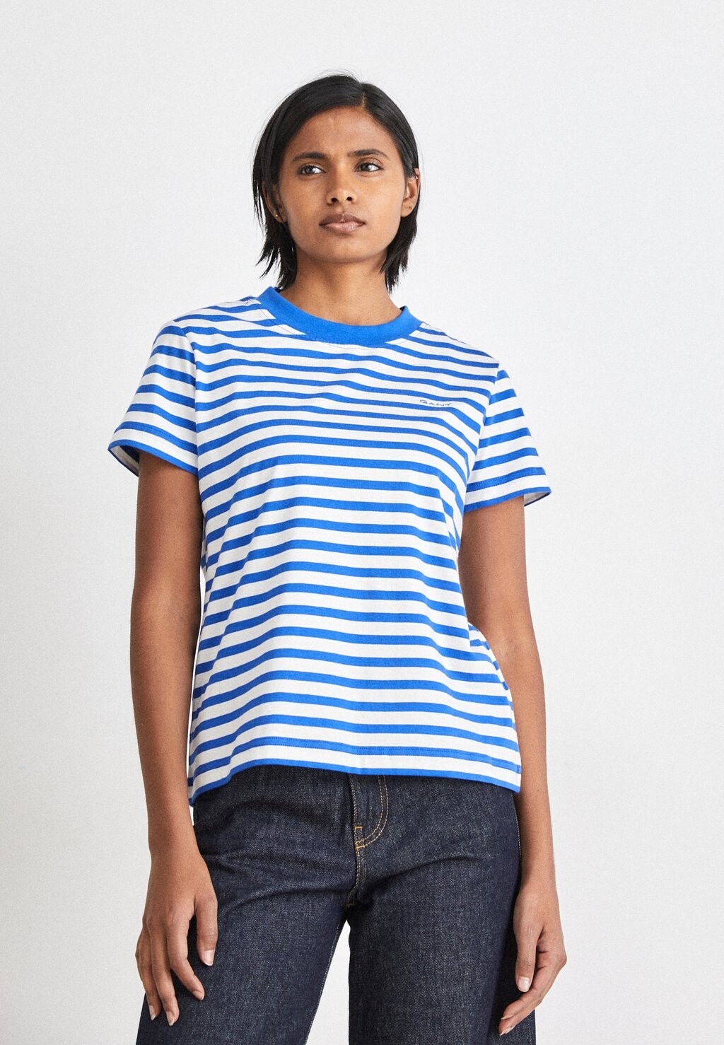 

Футболка с принтом BRETON GANT, цвет lapis blue