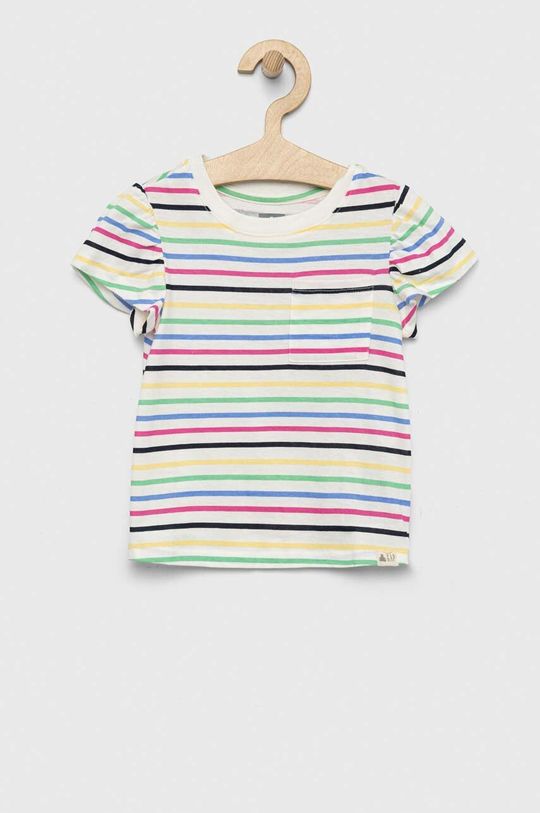 Хлопковая футболка для детей Gap, мультиколор