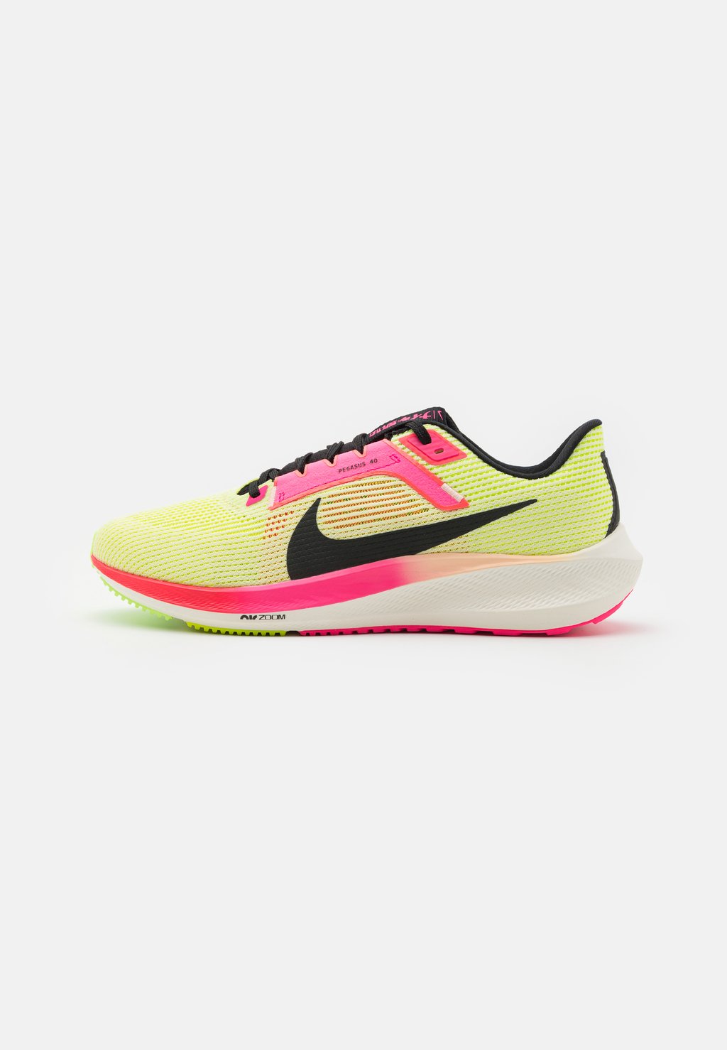 Нейтральные кроссовки Air Zoom Pegasus 40 Prm Nike, цвет luminous green/black/volt/lime blast/hyper pink/sail цена и фото