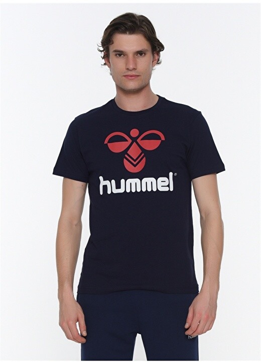 

МУЖЧИНА Темно-синяя мужская футболка Hummel, Синий