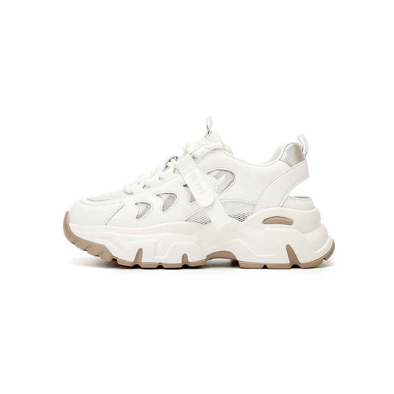 

Кроссовки женские толстые низкие Daphne, цвет White/Beige
