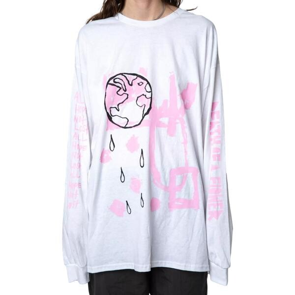 

Футболка longsleeve mit "death of a flower"-motiv white white Westfall, белый