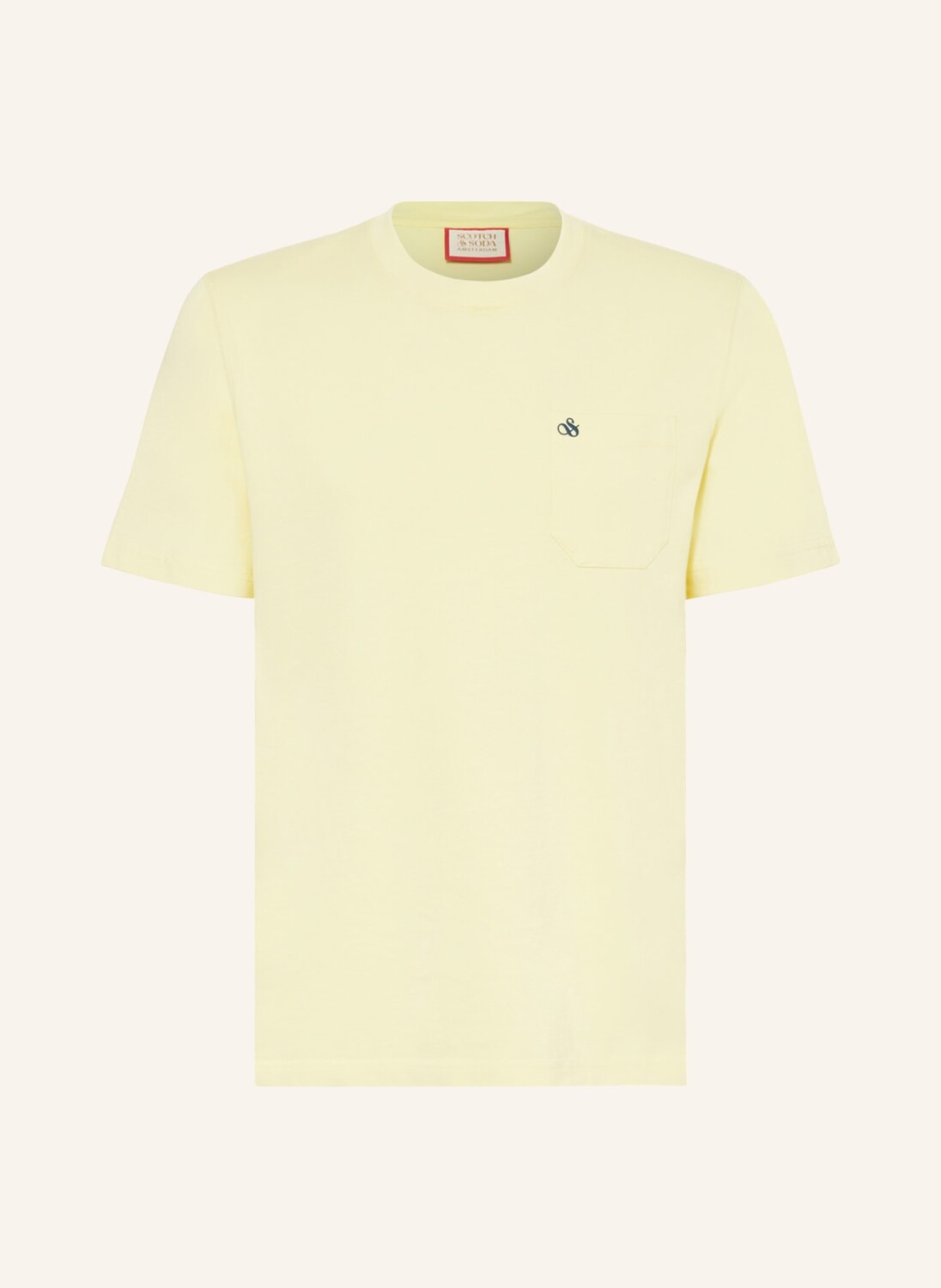 

Футболка SCOTCH & SODA, светло-желтый