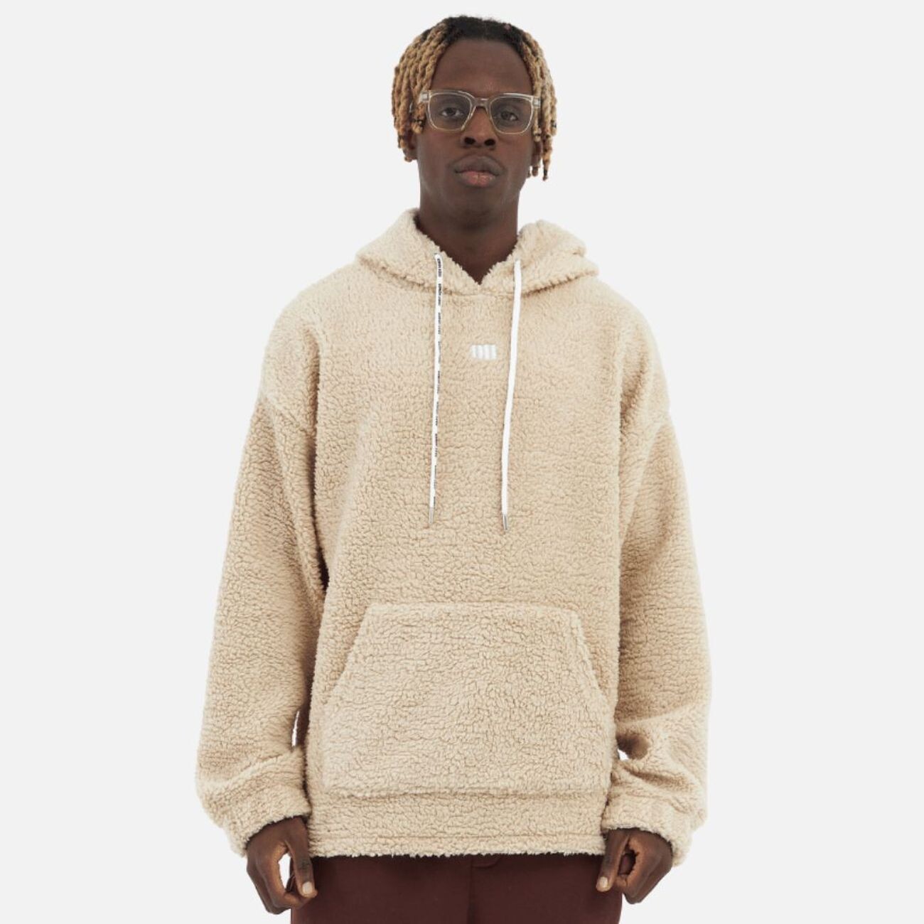 

Толстовка Megaman Teddy Basic Hoodie Oversize, бежевый