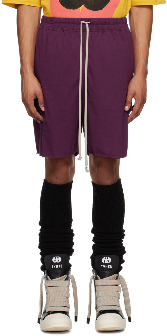 

Эксклюзивные фиолетовые шорты Rick Owens SSENSE KEMBRA PFAHLER Edition