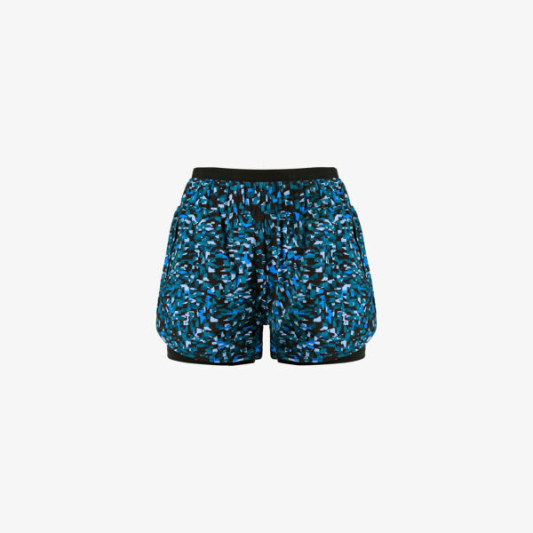 

4-дюймовые шорты для бега On Your Marks из эластичной ткани Sweaty Betty, синий