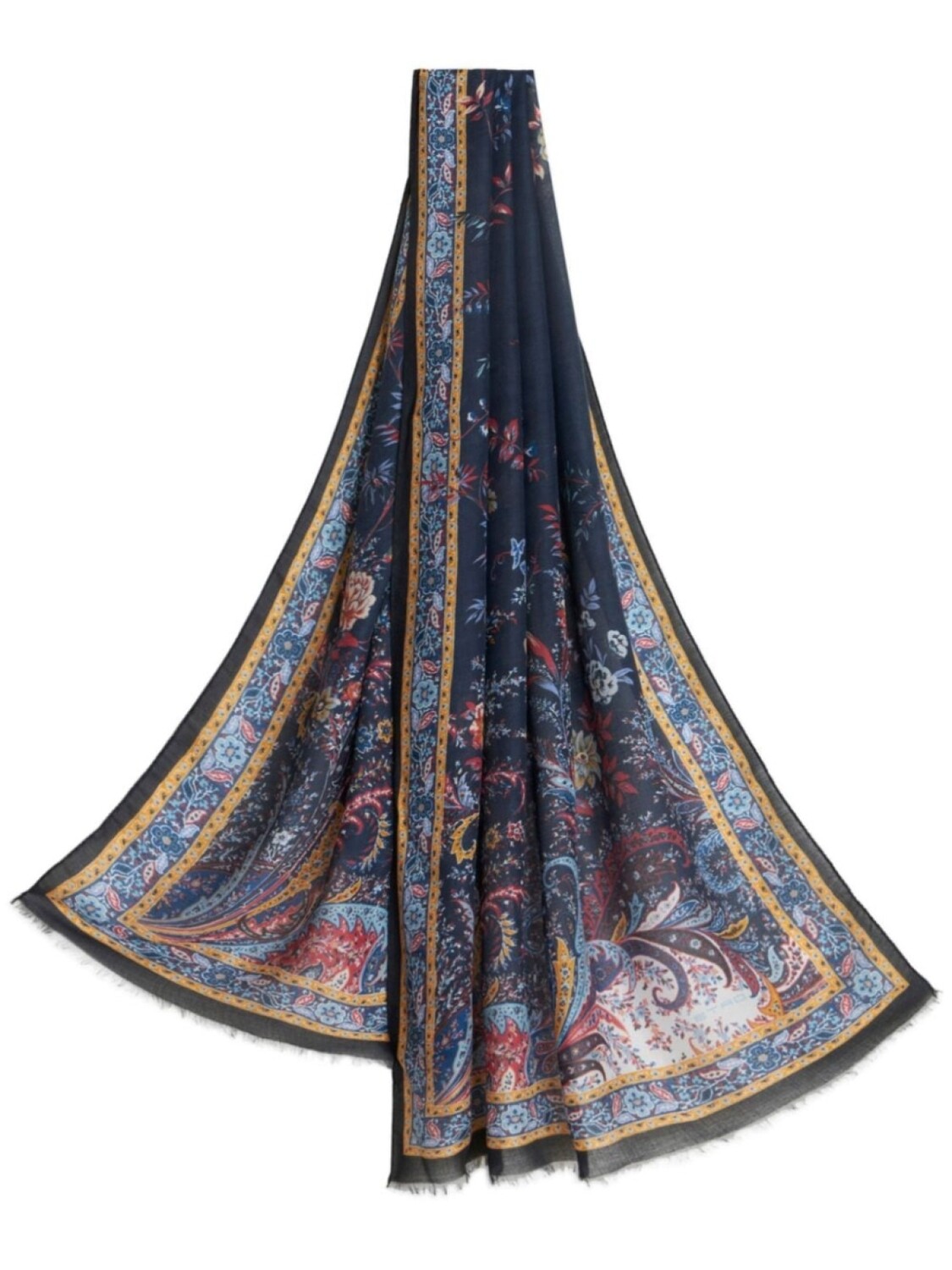 

ETRO шарф с принтом пейсли, синий