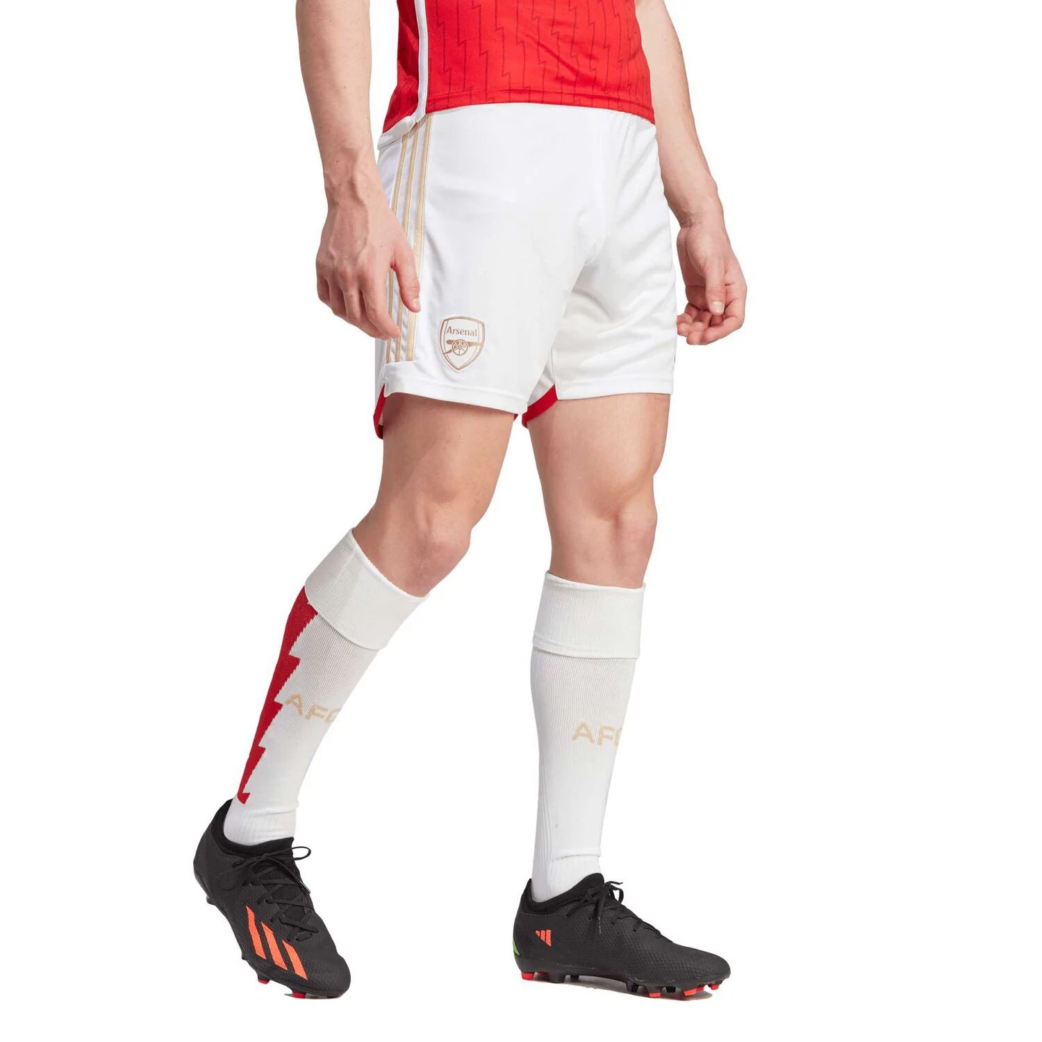 Мужские белые тренировочные шорты Arsenal adidas