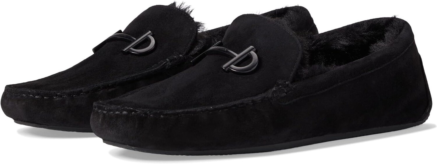

Лоферы Tully Driver Cole Haan, цвет Black Suede/Black Shearling