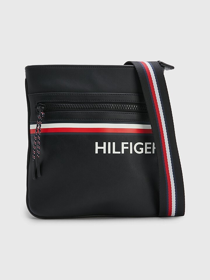 

Мини-боди через плечо в полоску с логотипом Tommy Hilfiger