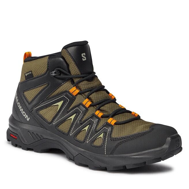 

Трекинговые ботинки Salomon XBraze Mid, зеленый