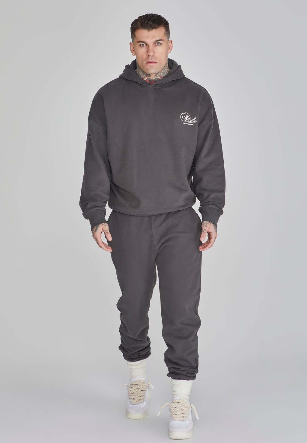 

Толстовка с капюшоном SIKSILK, серый
