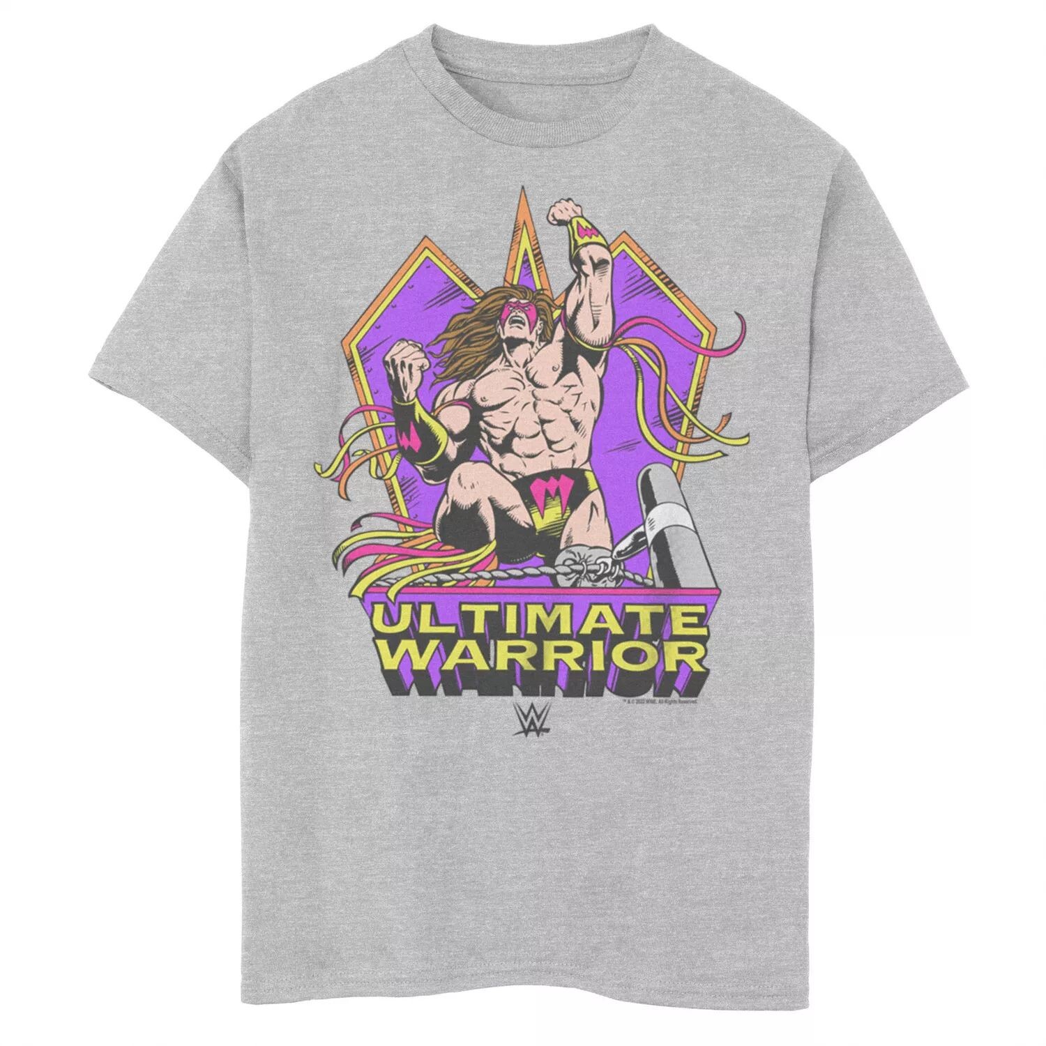 

Футболка с графическим плакатом и комиксами WWE Ultimate Warrior для мальчиков 8–20 лет и хаски Licensed Character