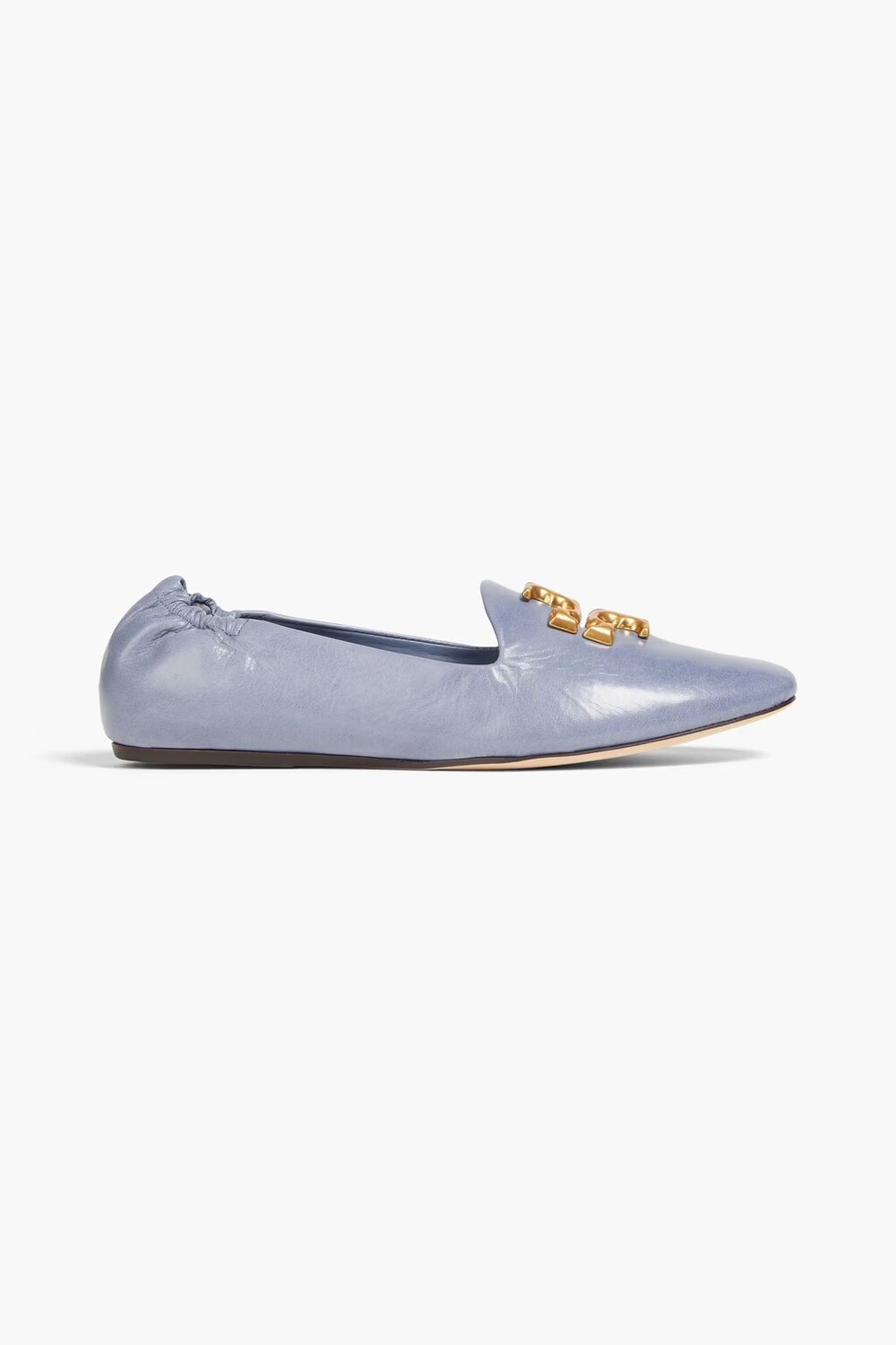 

Кожаные лоферы Eleanor Tory Burch, цвет Slate blue