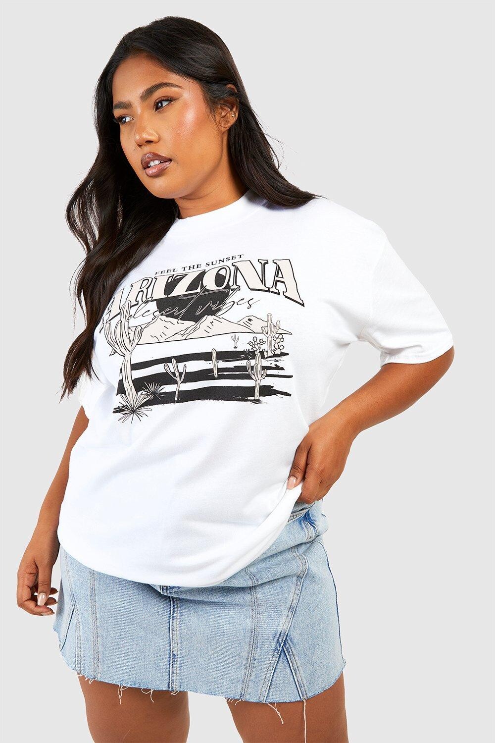 

футболка с графиком аризона Boohoo, белый