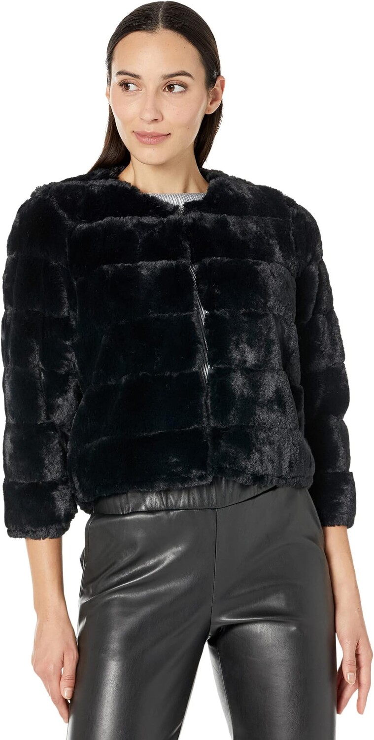 

Куртка Faux Fur Shrug Calvin Klein, черный