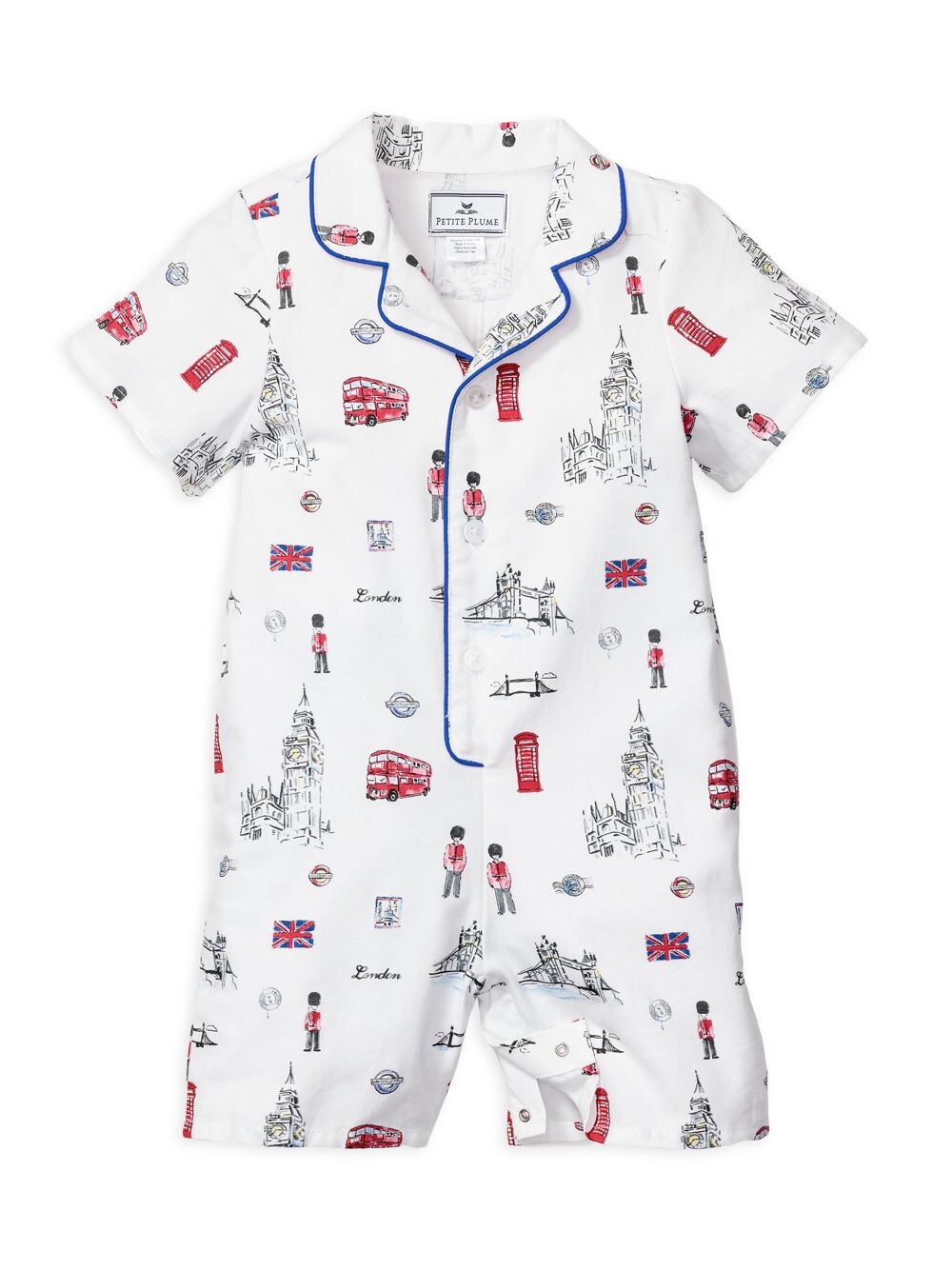 

Летний комбинезон Baby Boy's London Is Calling Petite Plume, белый