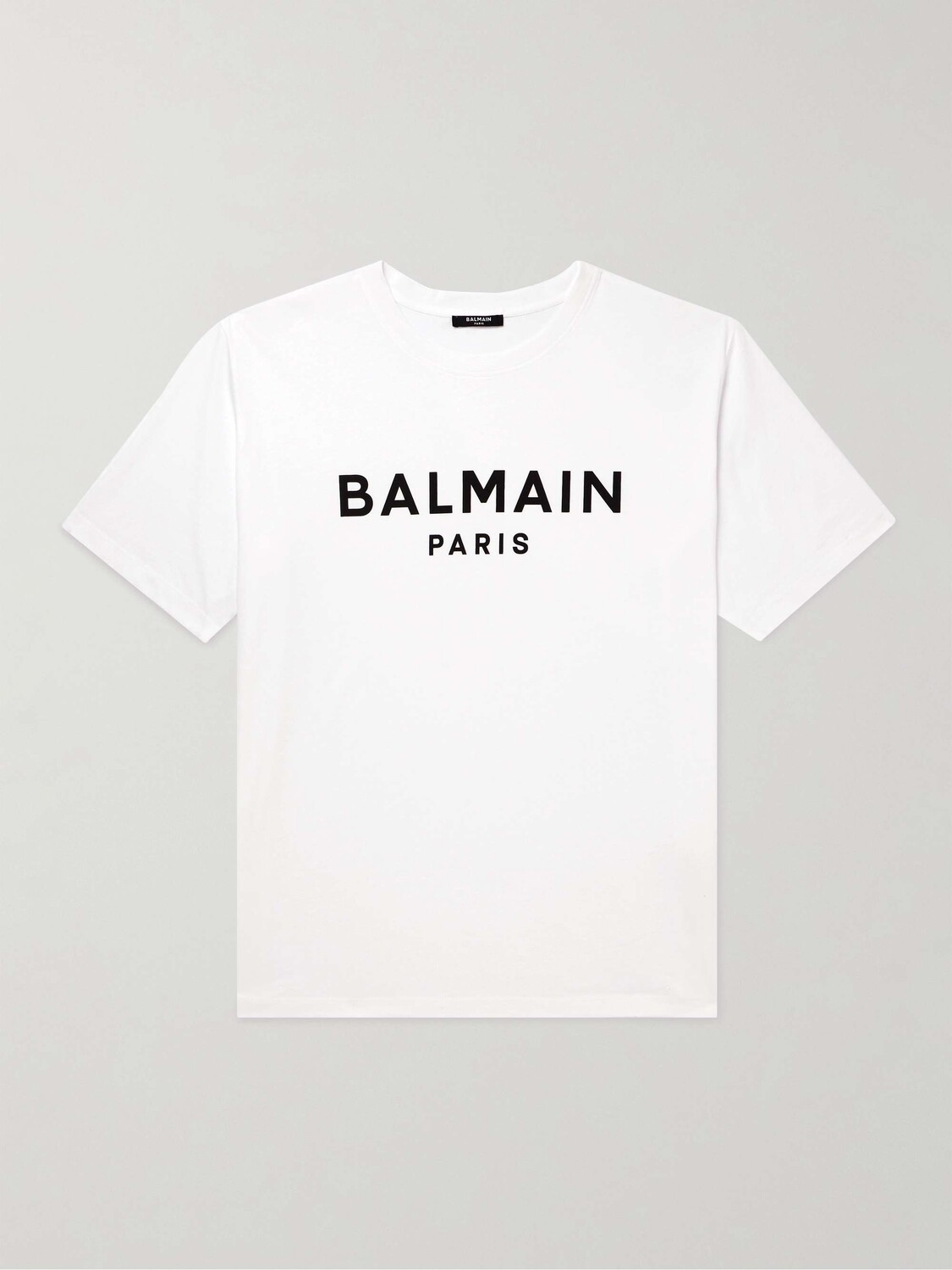 

Футболка из хлопкового джерси с логотипом BALMAIN, белый