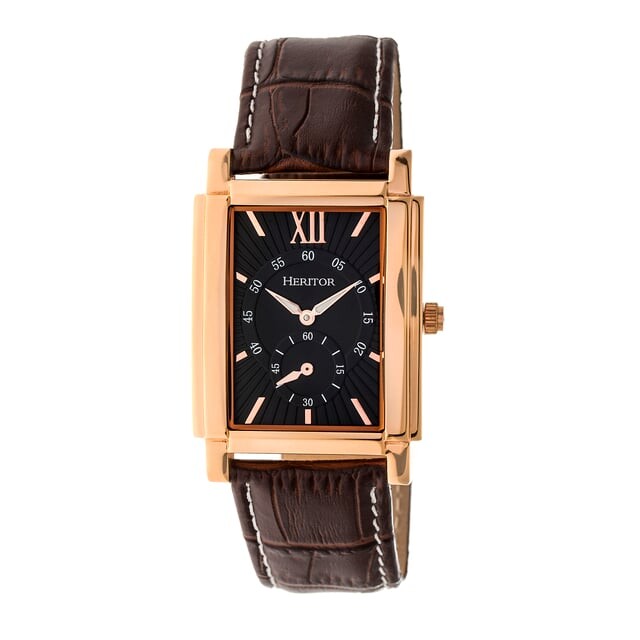 

Автоматические часы Heritor Frederick на кожаном ремешке Heritor Automatic, черный