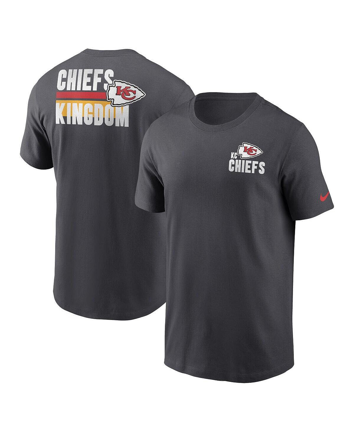 

Мужская антрацитовая футболка Kansas City Chiefs Blitz Essential Nike