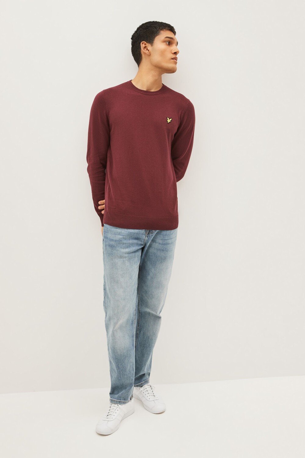 

Свитер из мериносовой шерсти с круглым вырезом Lyle & Scott