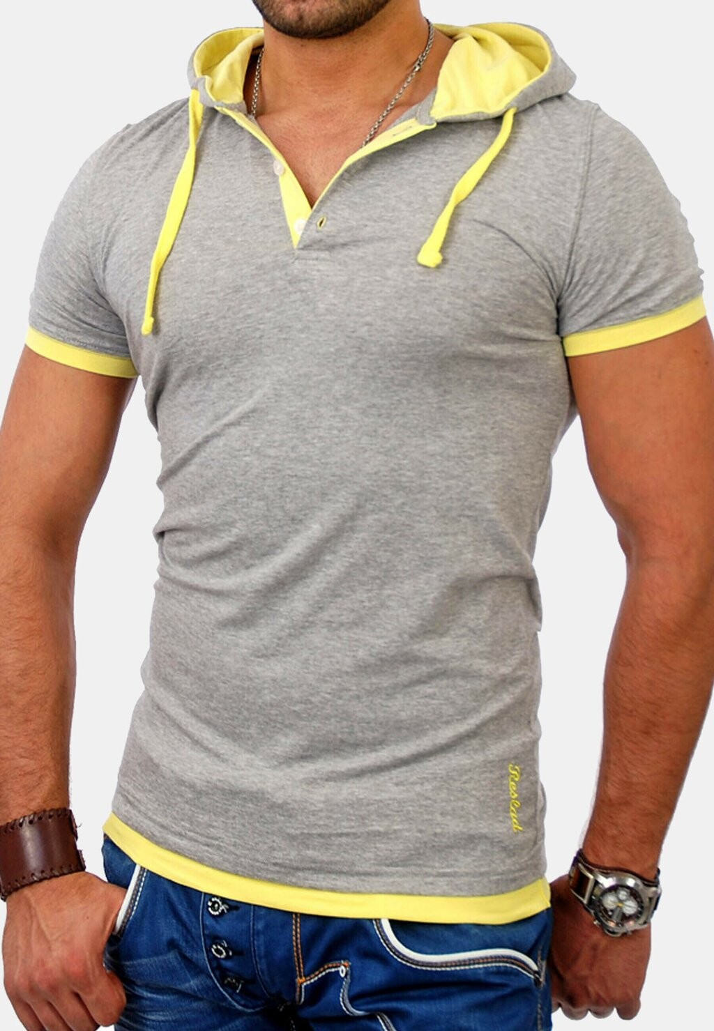 

Футболка с принтом BASIC SAN DIEGO RESLAD, цвет Mottled Light Grey