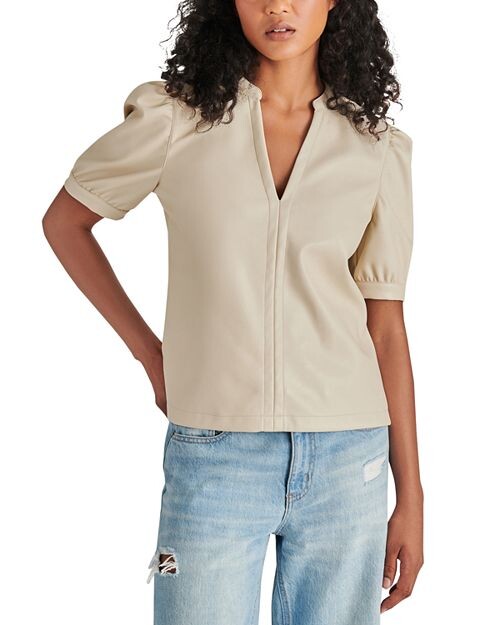 

Топ Jane из искусственной кожи STEVE MADDEN, цвет Tan/Beige