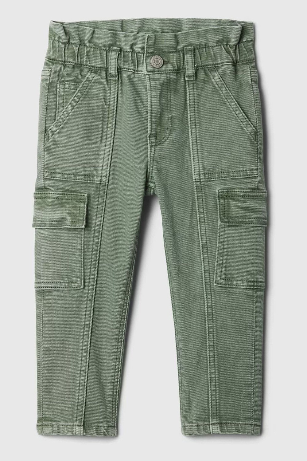 

Джинсы Just like mom ruffle cargo Gap, зеленый