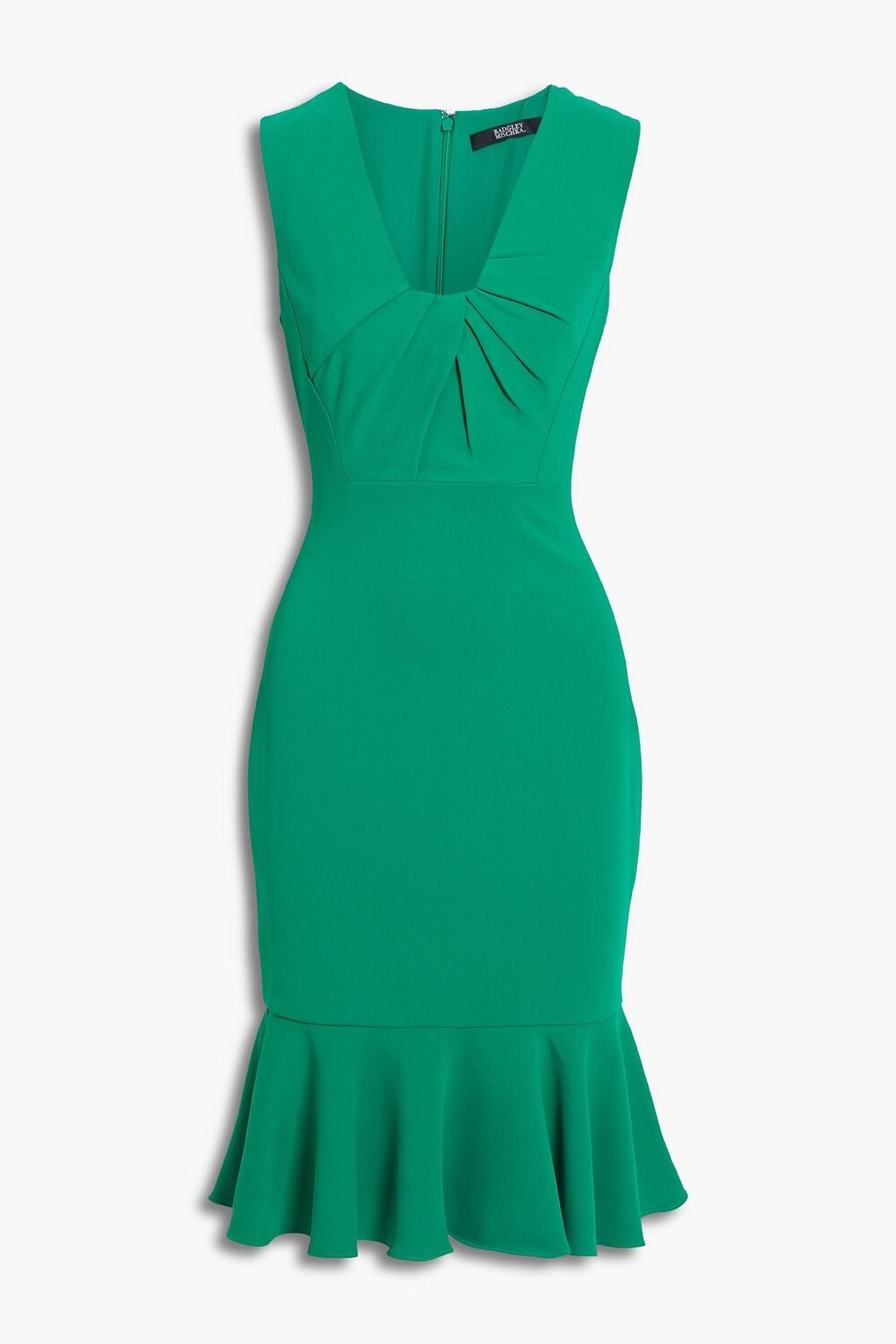 

Платье из рифленого крепа со складками BADGLEY MISCHKA, зеленый