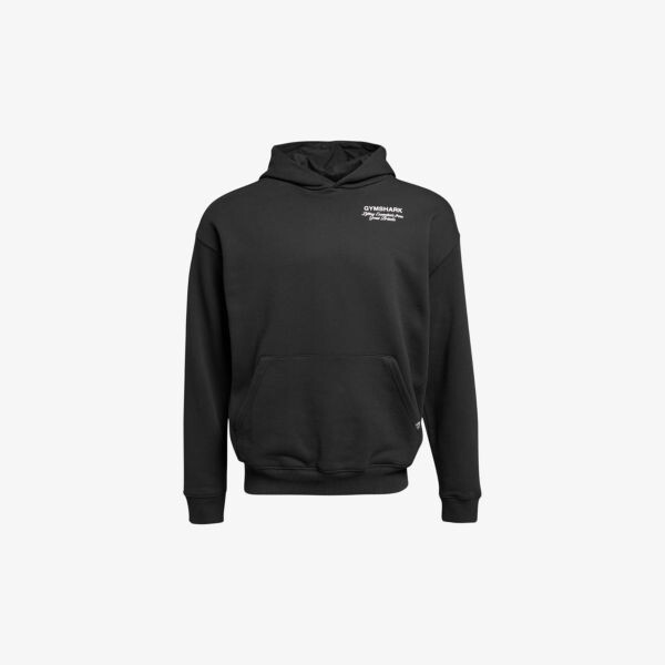 

Толстовка с капюшоном из хлопка с принтом логотипа British Iron Gymshark, черный